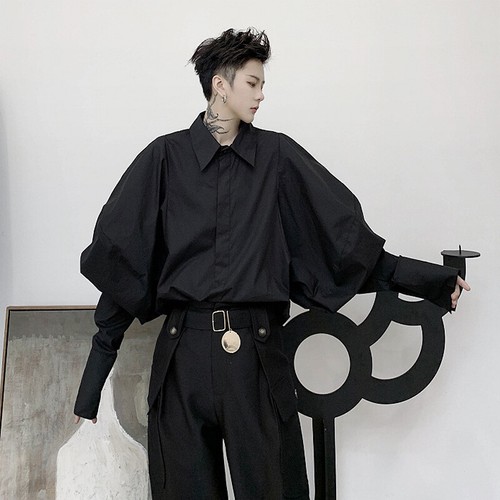 Unisex puffärmel hemdbluse - unisex,