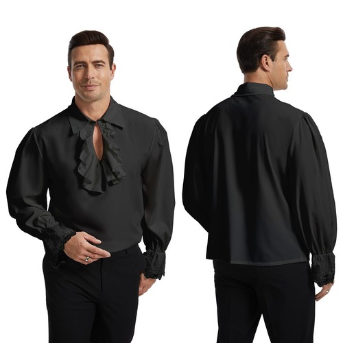 Mittelalter hemd herren gothic - hemd,