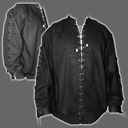 Mittelalterhemd gothic schnür - mittelalterhemd,